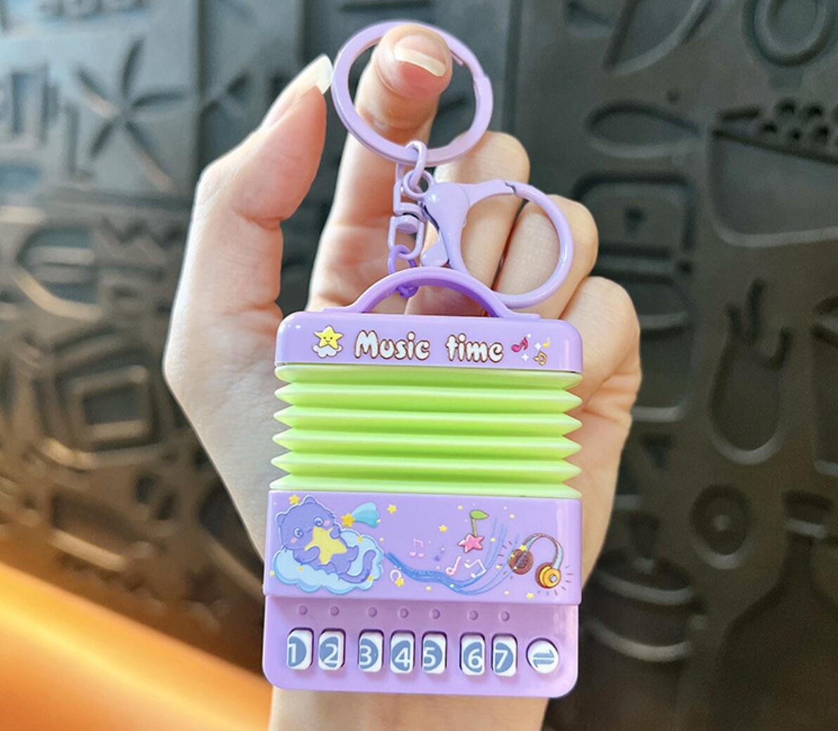 Playable Mini Accordion Keychain