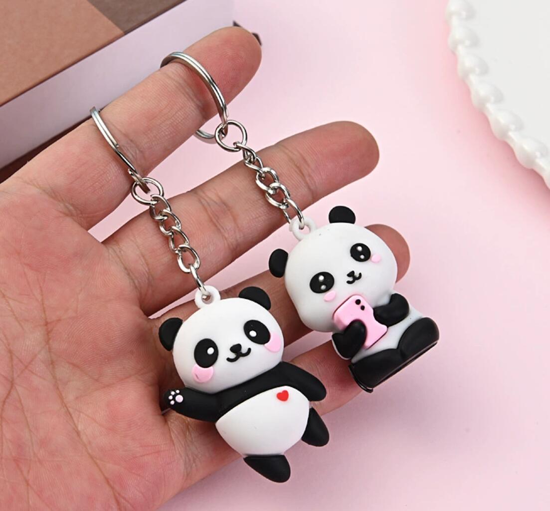 Cartoon Panda Keychain