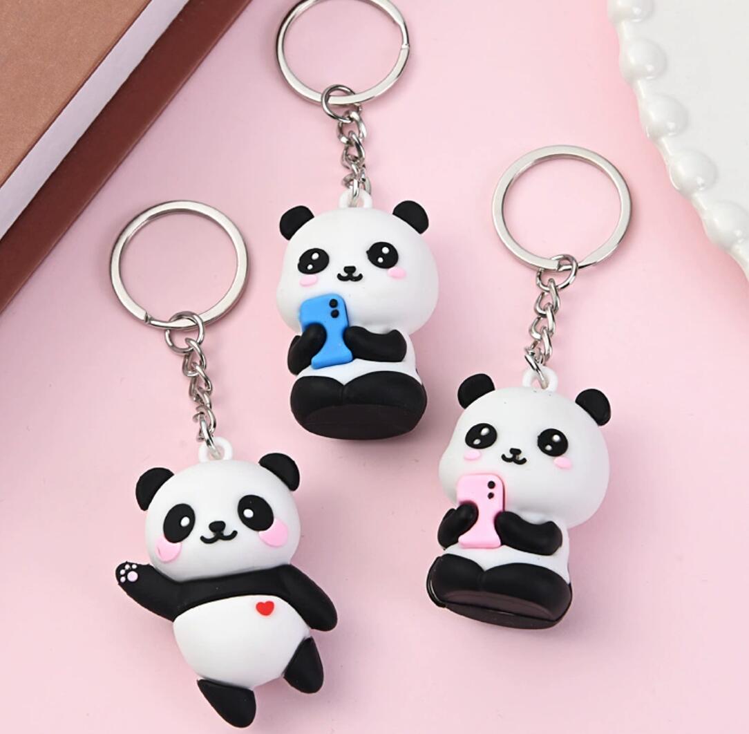 Cartoon Panda Keychain