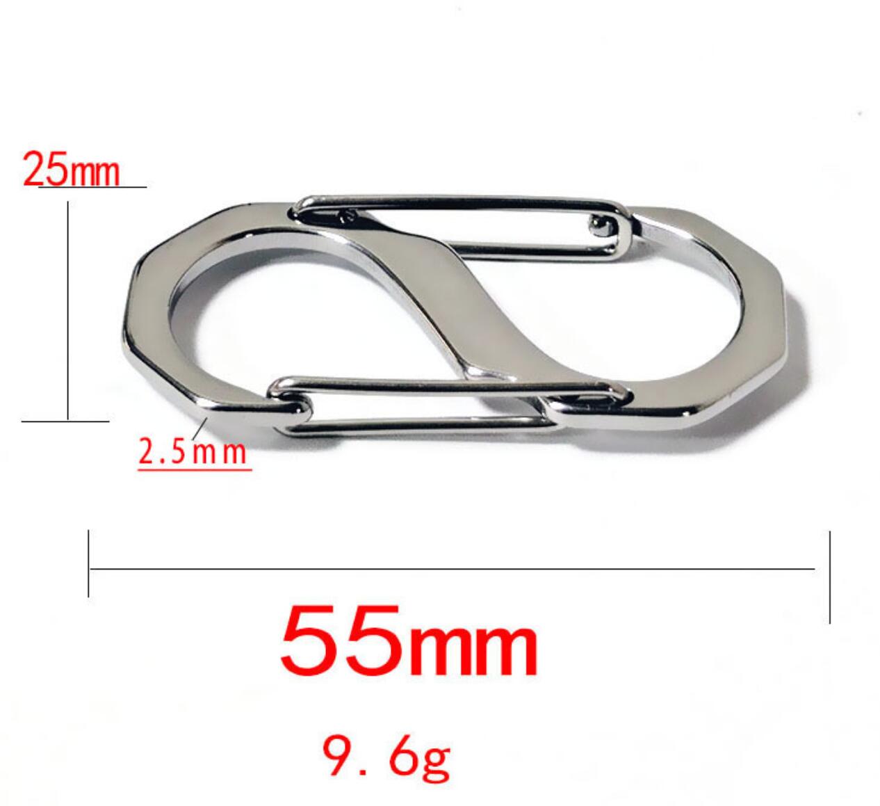 304 Stainless Steel S-Shaped Double-Ended Spring Quick-Draw Buckle