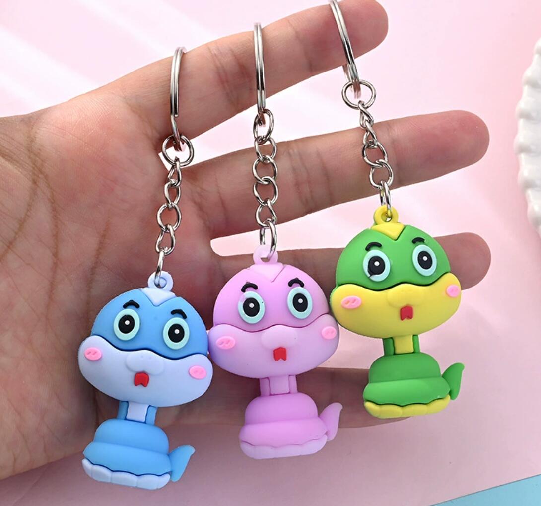 Cartoon snake keychain