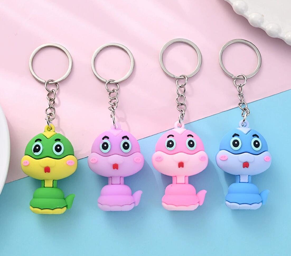 Cartoon snake keychain