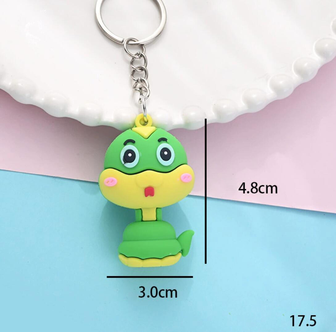 Cartoon snake keychain