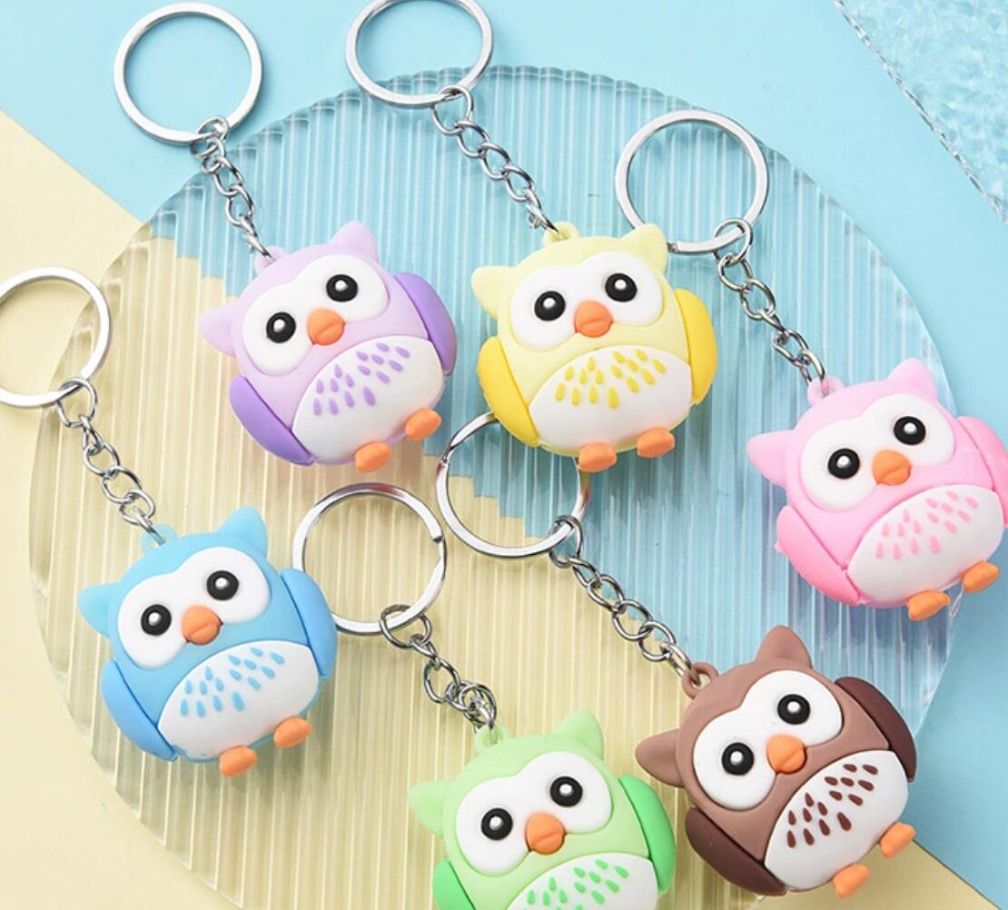 Cartoon cute owl keychain