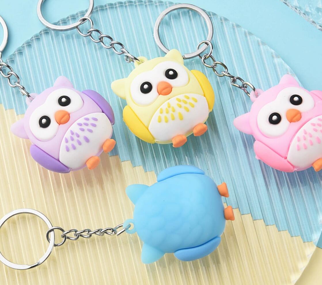 Cartoon cute owl keychain