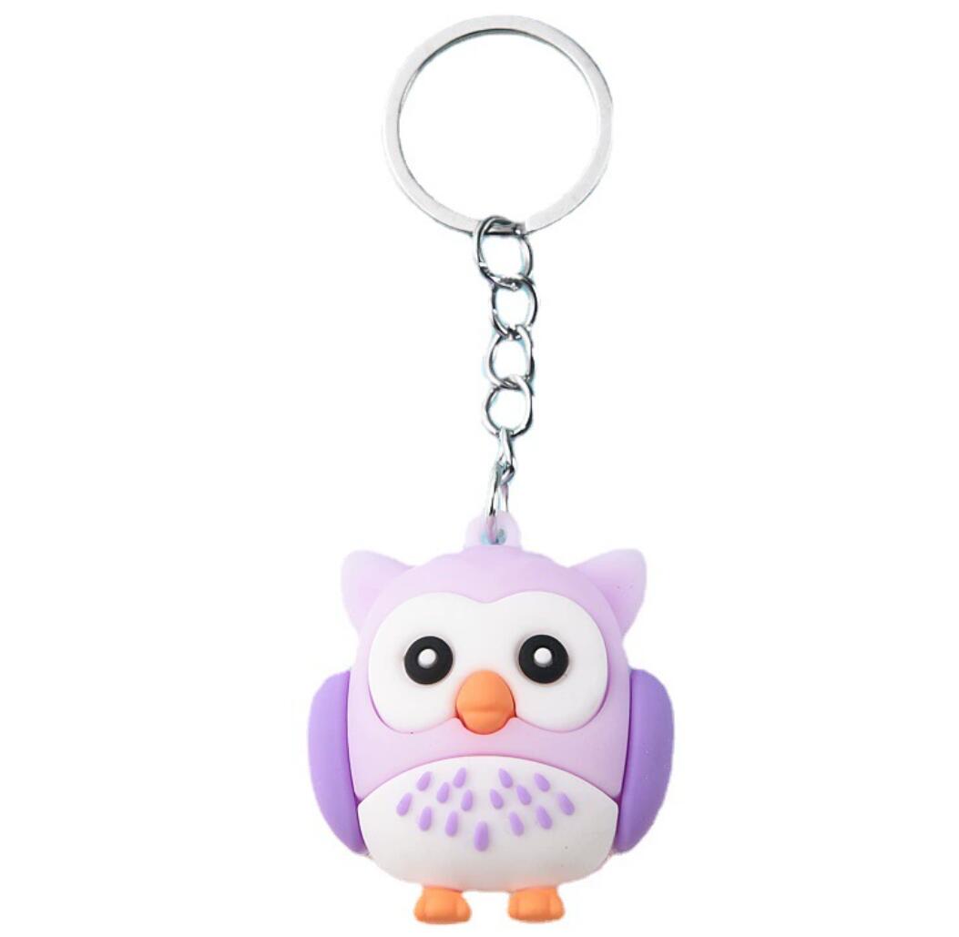 Cartoon cute owl keychain