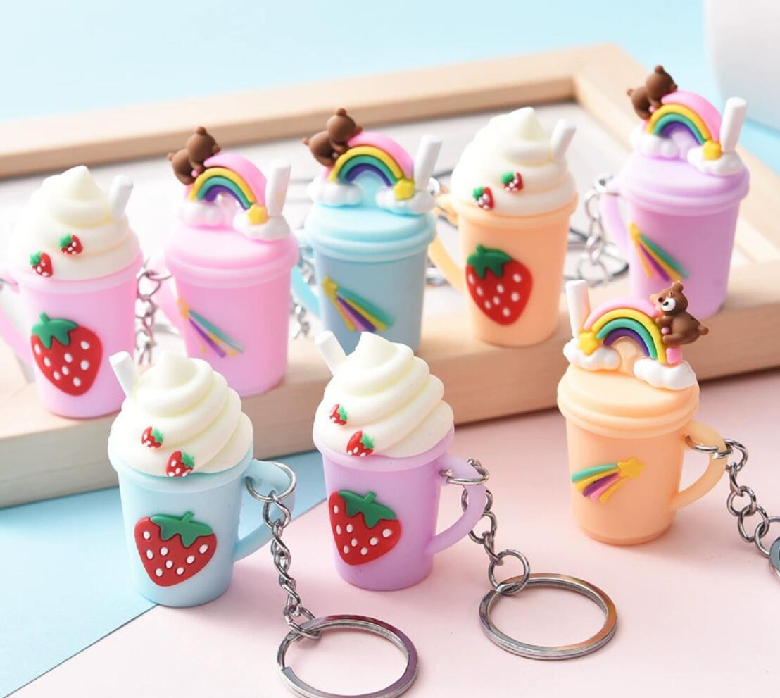 Ice cream cup keychain