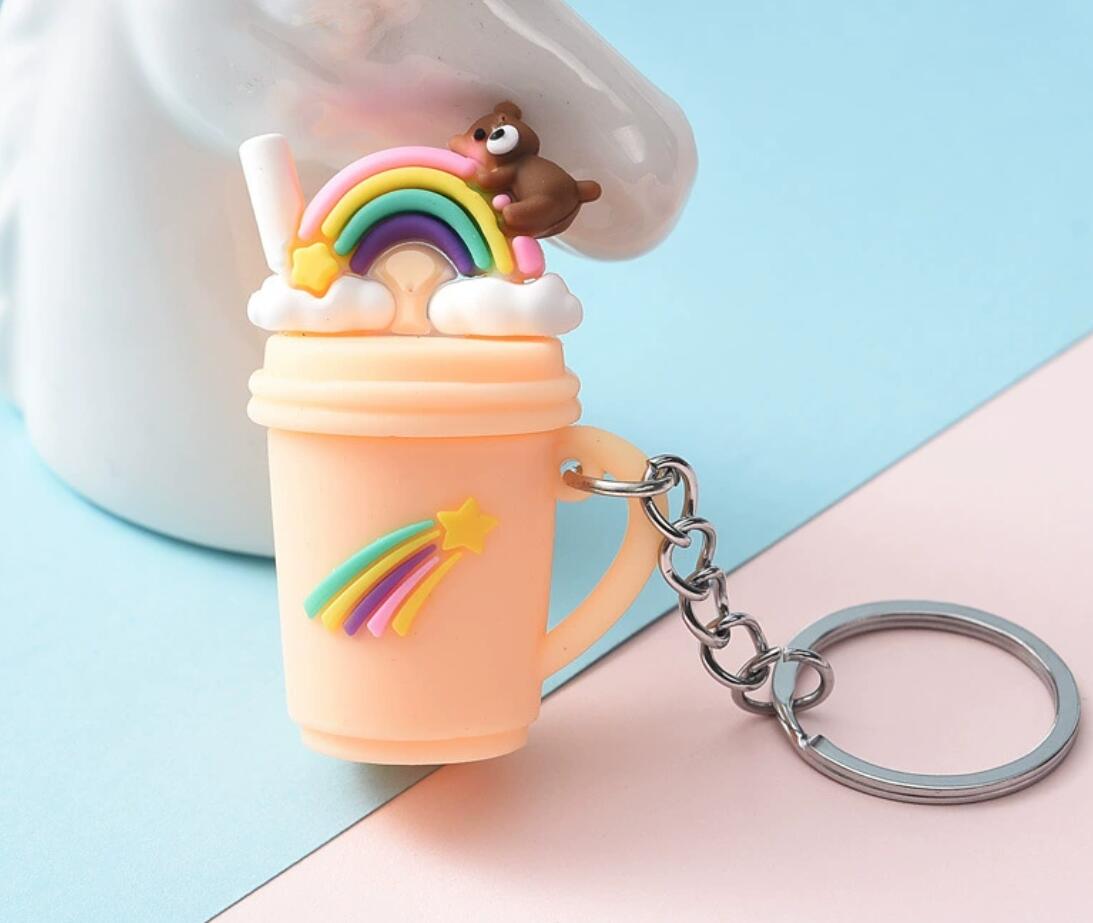 Ice cream cup keychain