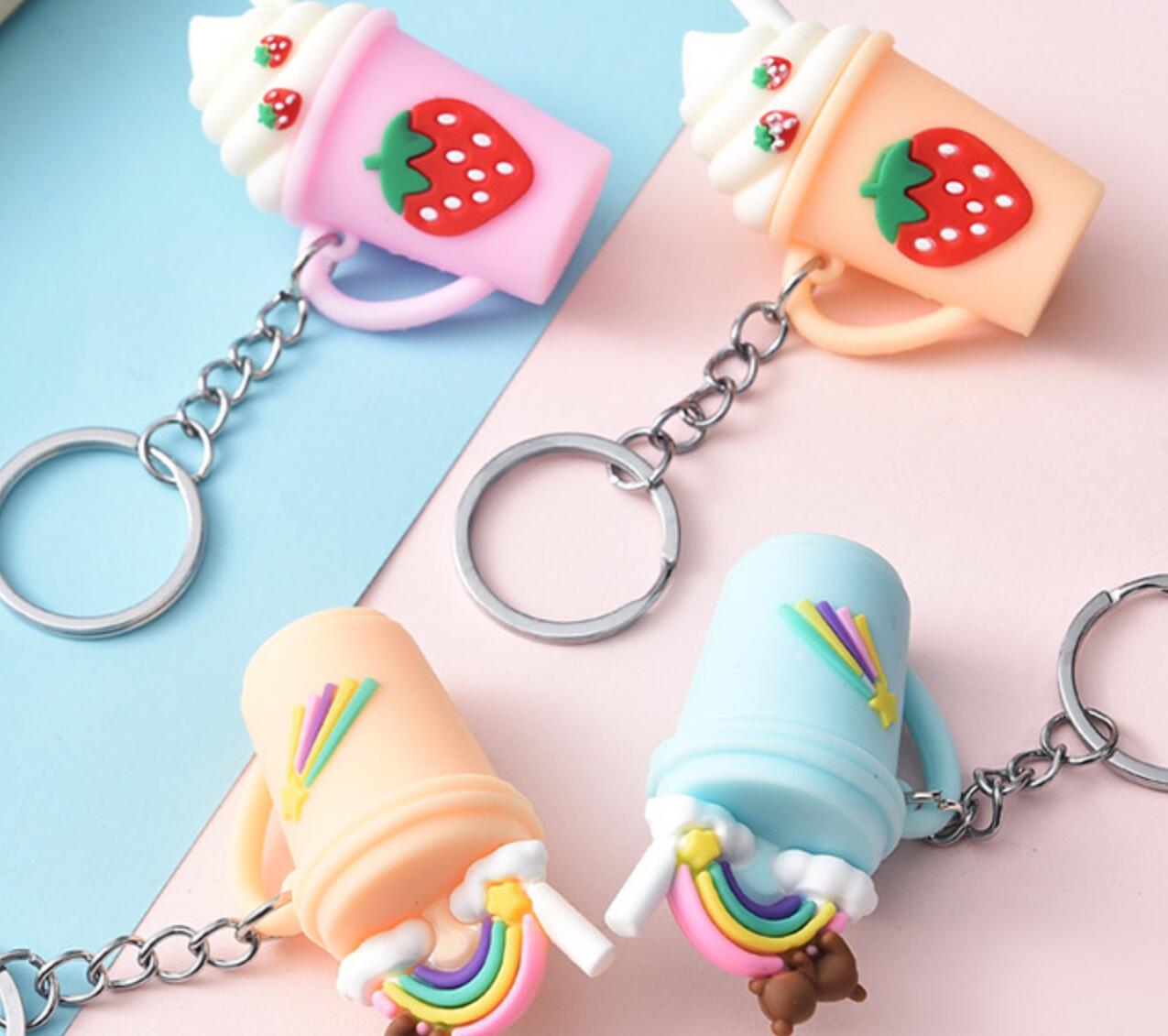 Ice cream cup keychain