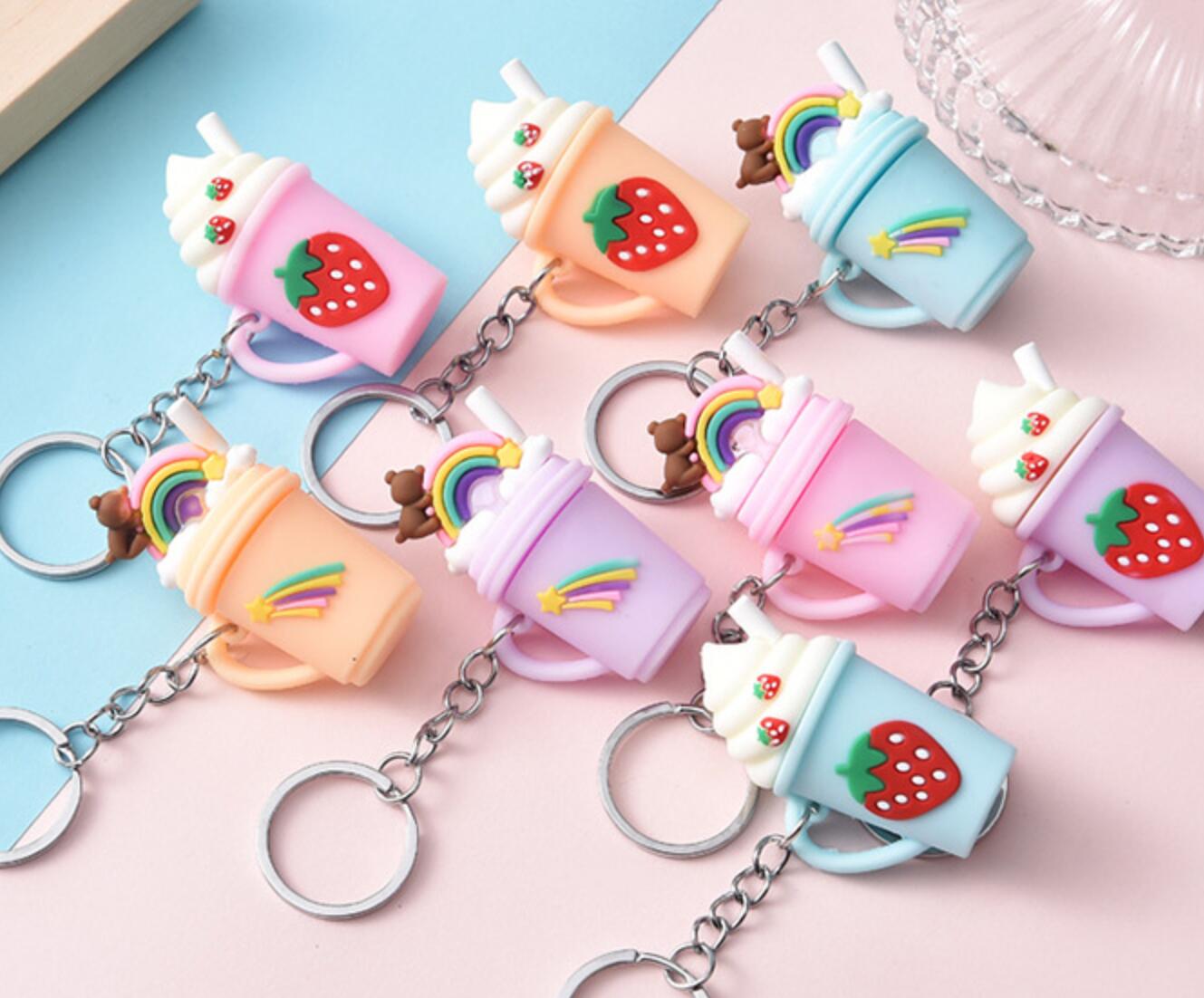 Ice cream cup keychain