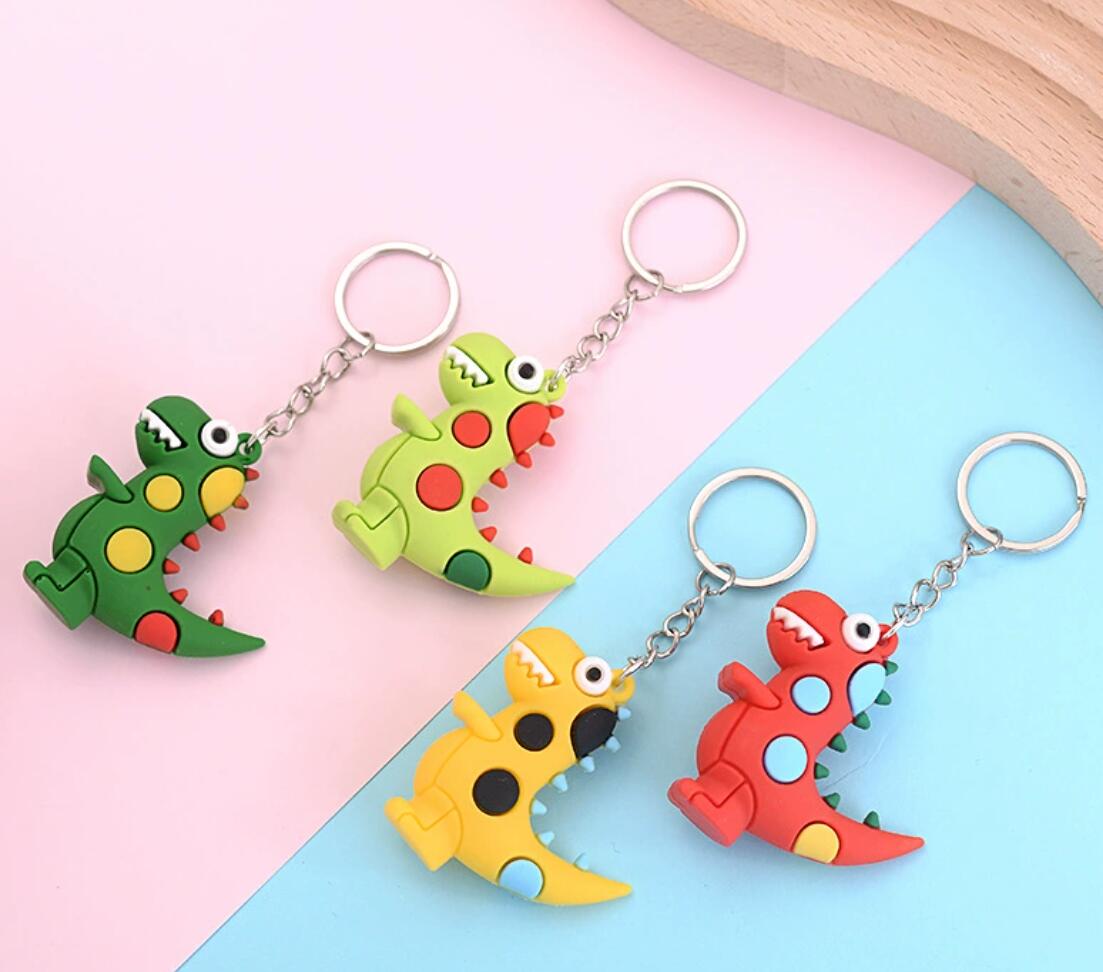 Cute cartoon dinosaur keychain