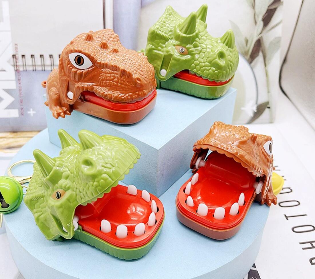 Finger-biting decompression toy dinosaur Tyrannosaurus Rex keychain