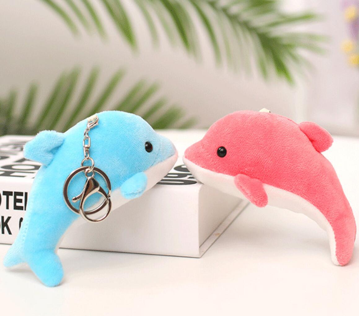 Cute Dolphin Plush Keychain