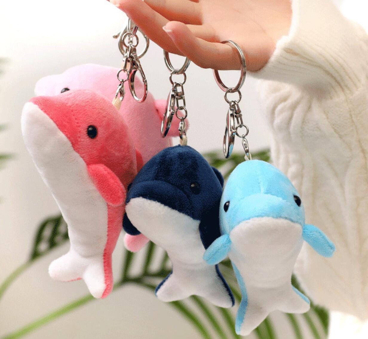 Cute Dolphin Plush Keychain