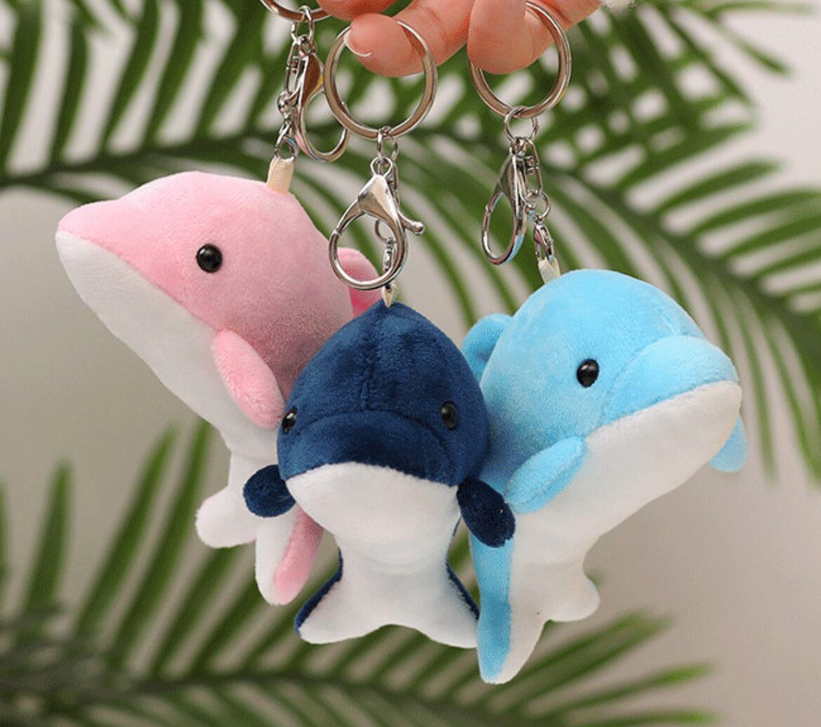 Cute Dolphin Plush Keychain