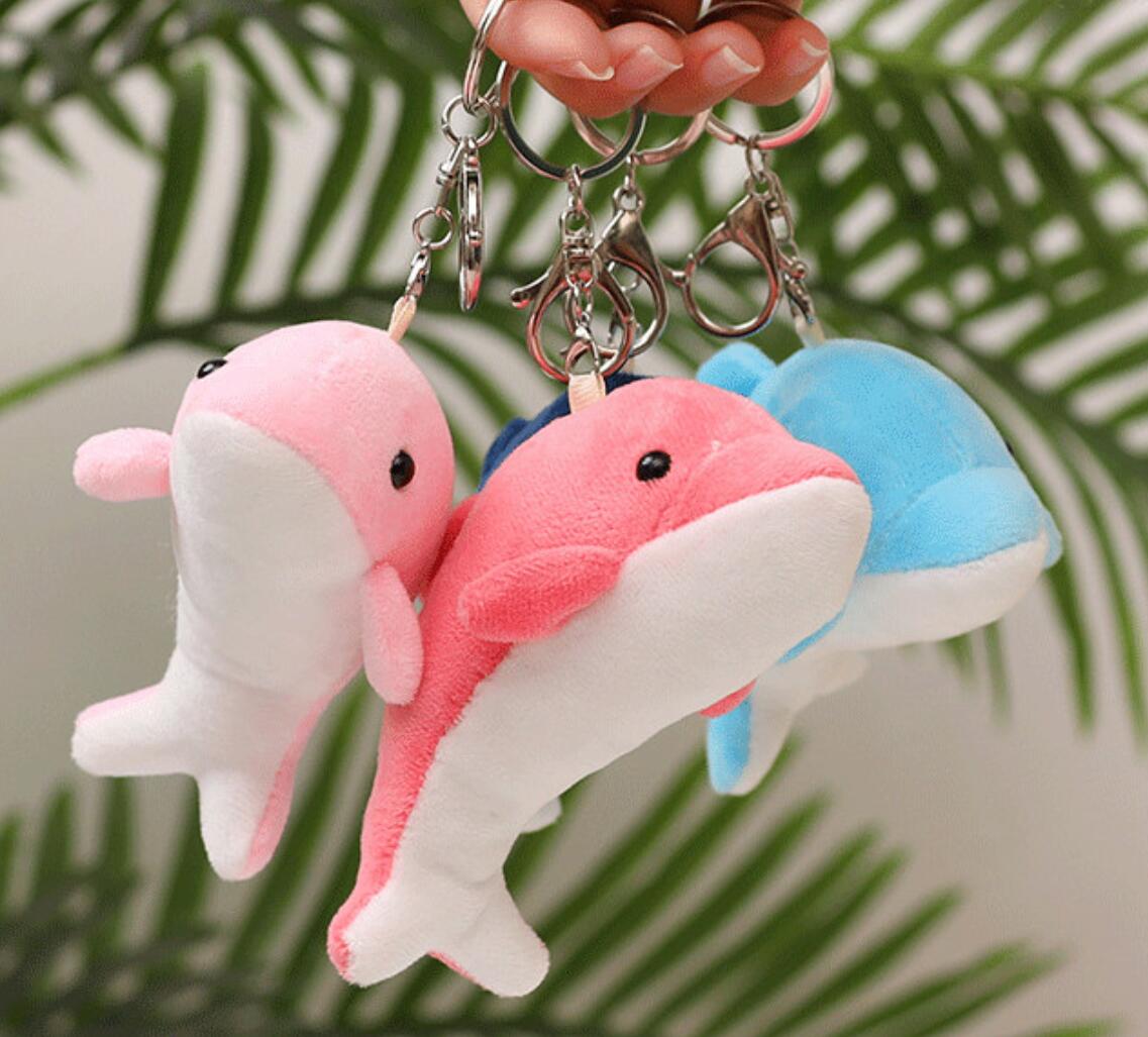 Cute Dolphin Plush Keychain