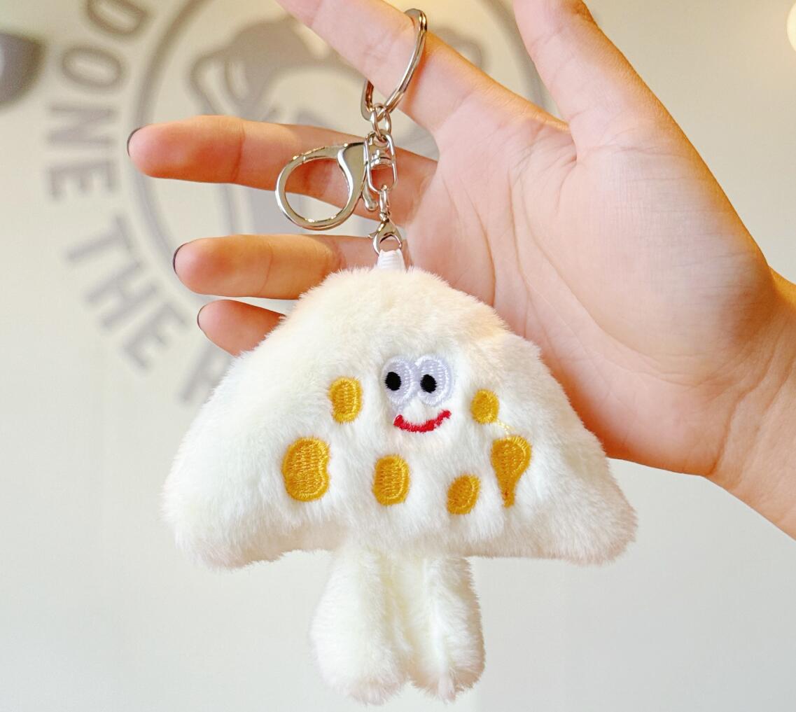 Sliced Cheese Plush Toy Keychain