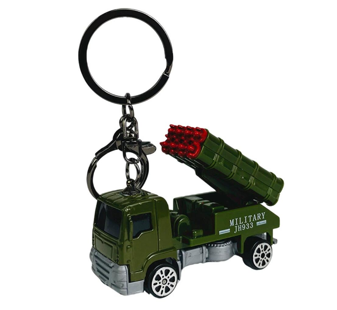 Military Series Pull-Back Toy Truck Keychain