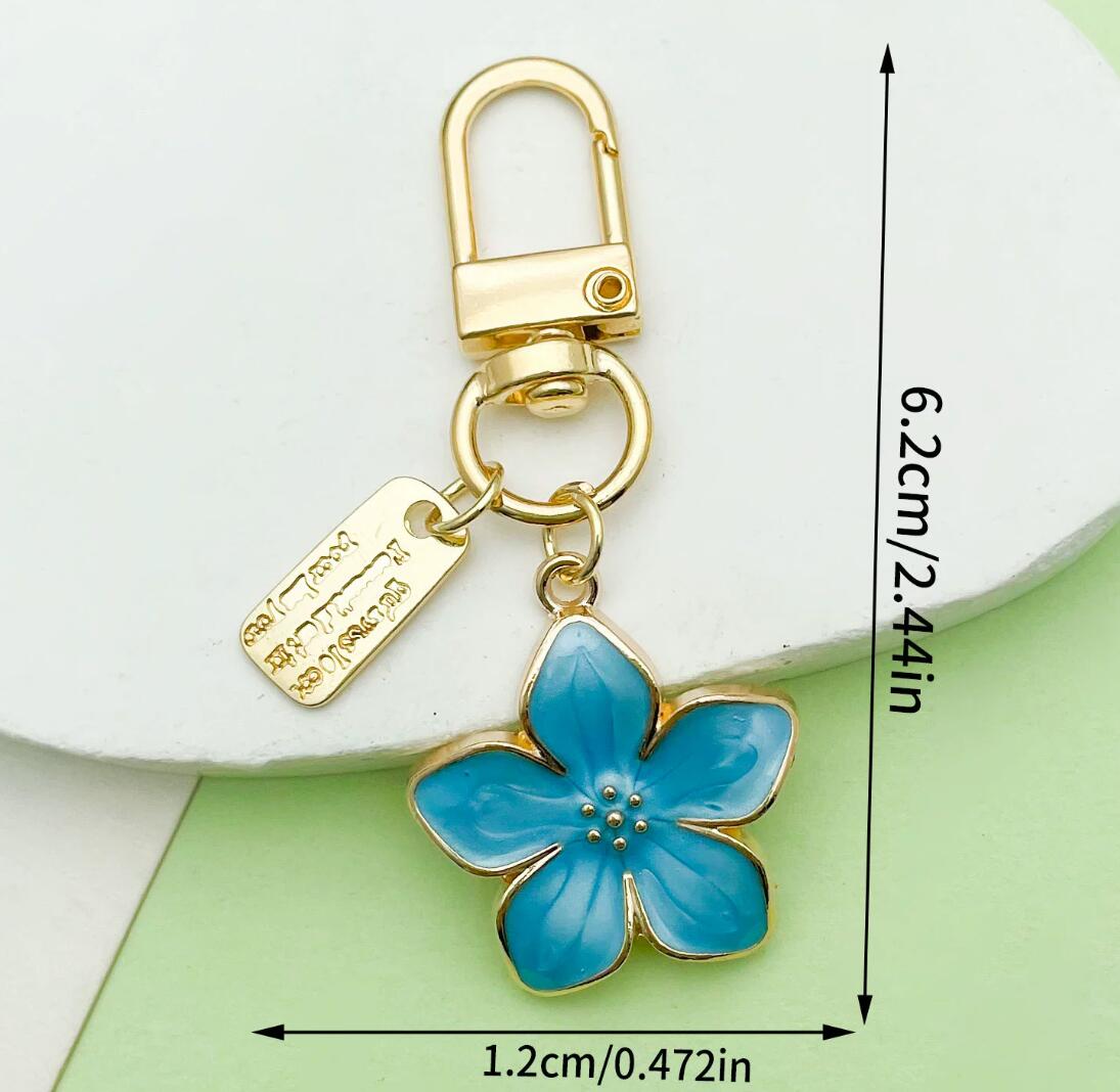 Oil-Dripping Cherry Blossom Keychain