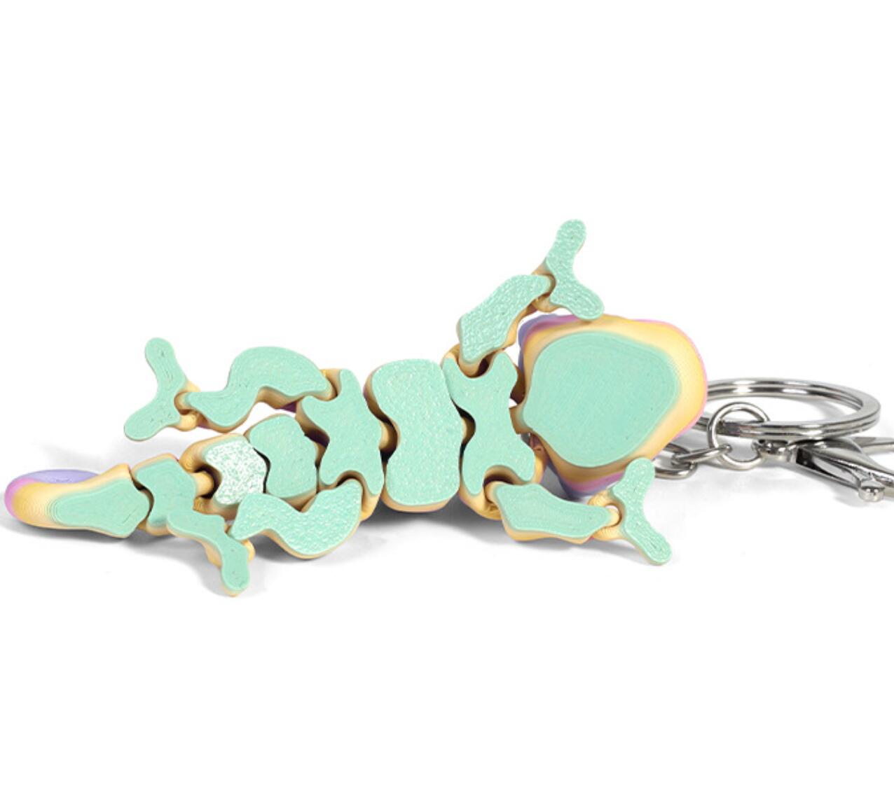 3D Printed Chameleon Keychain