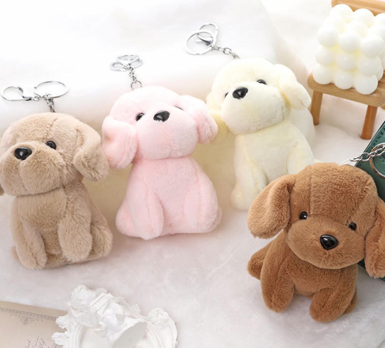 Cute Plush Puppy Doll Keychain