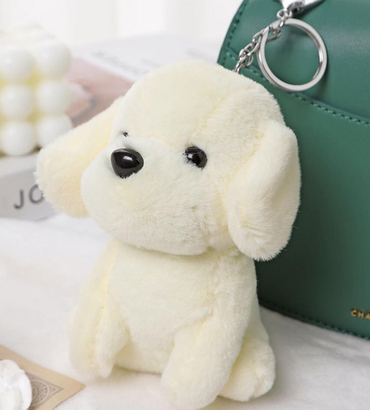 Cute Plush Puppy Doll Keychain