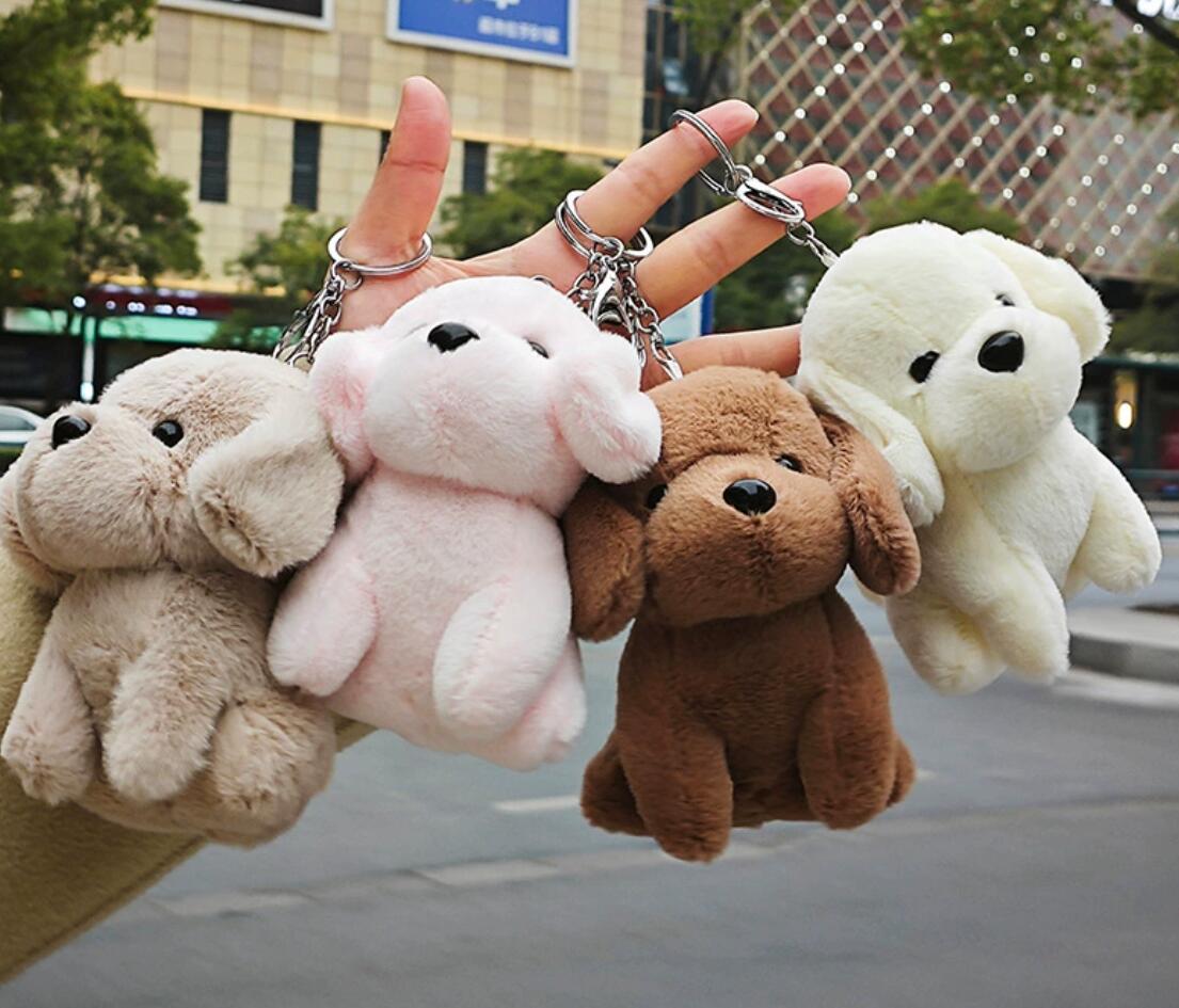 Cute Plush Puppy Doll Keychain