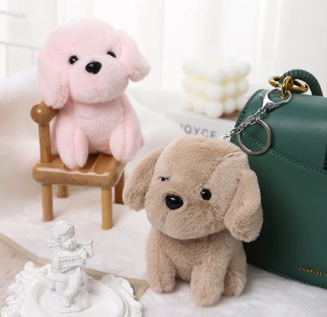Cute Plush Puppy Doll Keychain