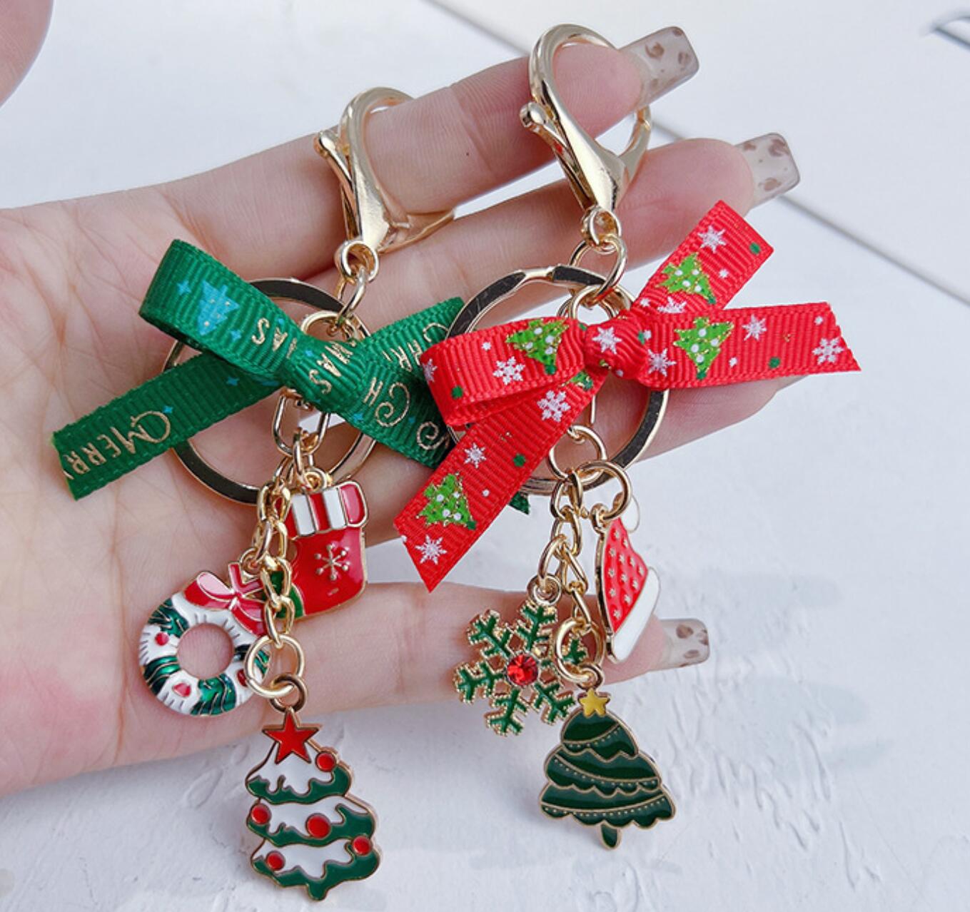 Bow Christmas Keychain