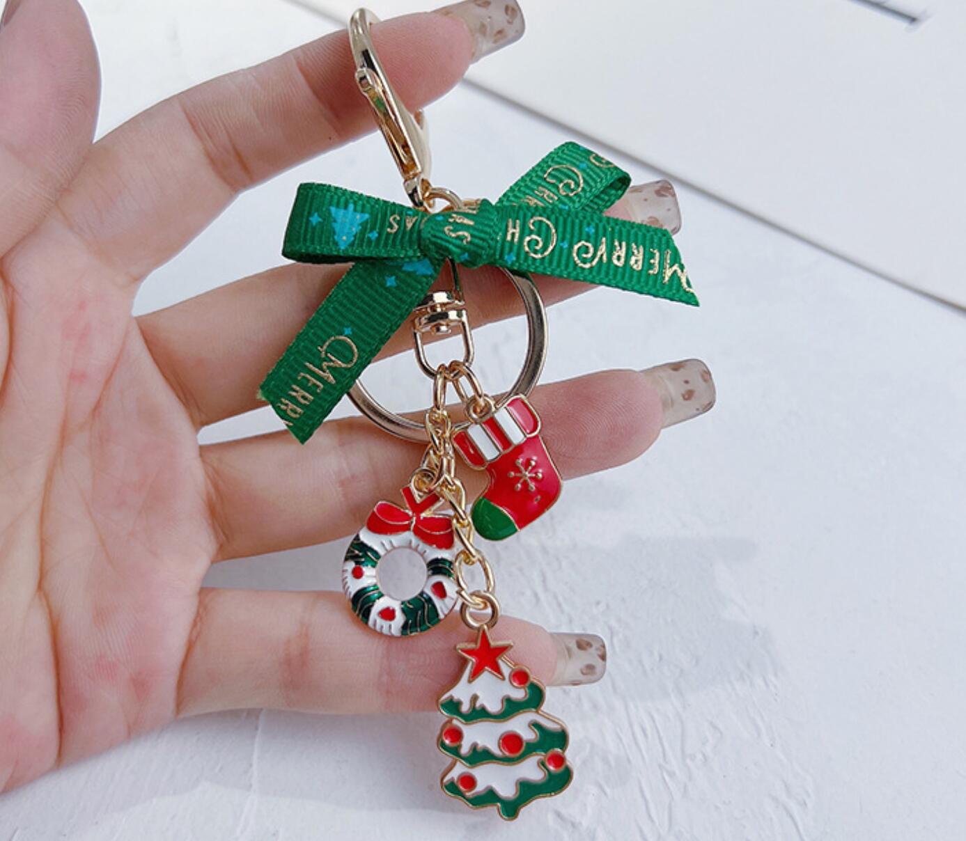 Bow Christmas Keychain