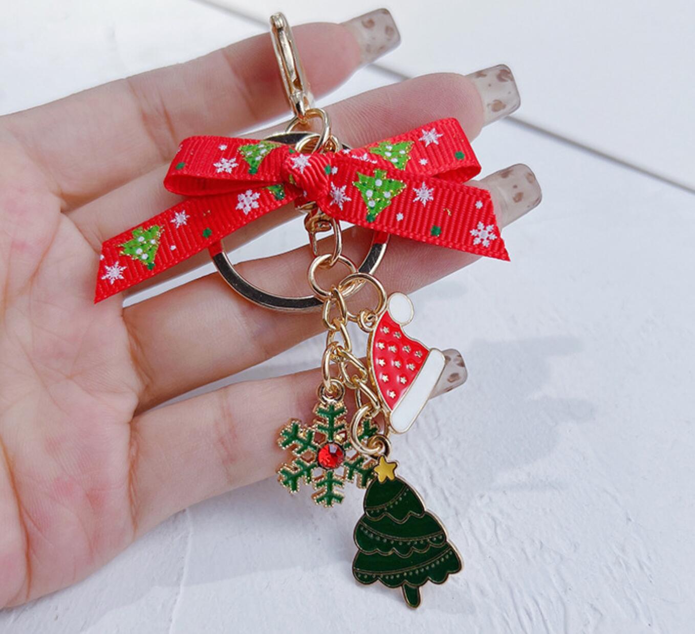 Bow Christmas Keychain