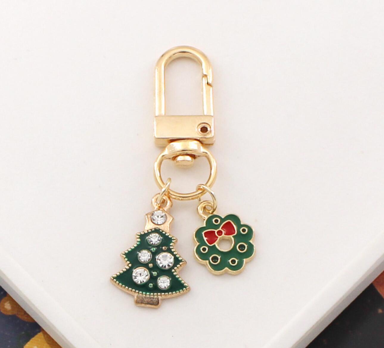 New Christmas Series Alloy Keychain