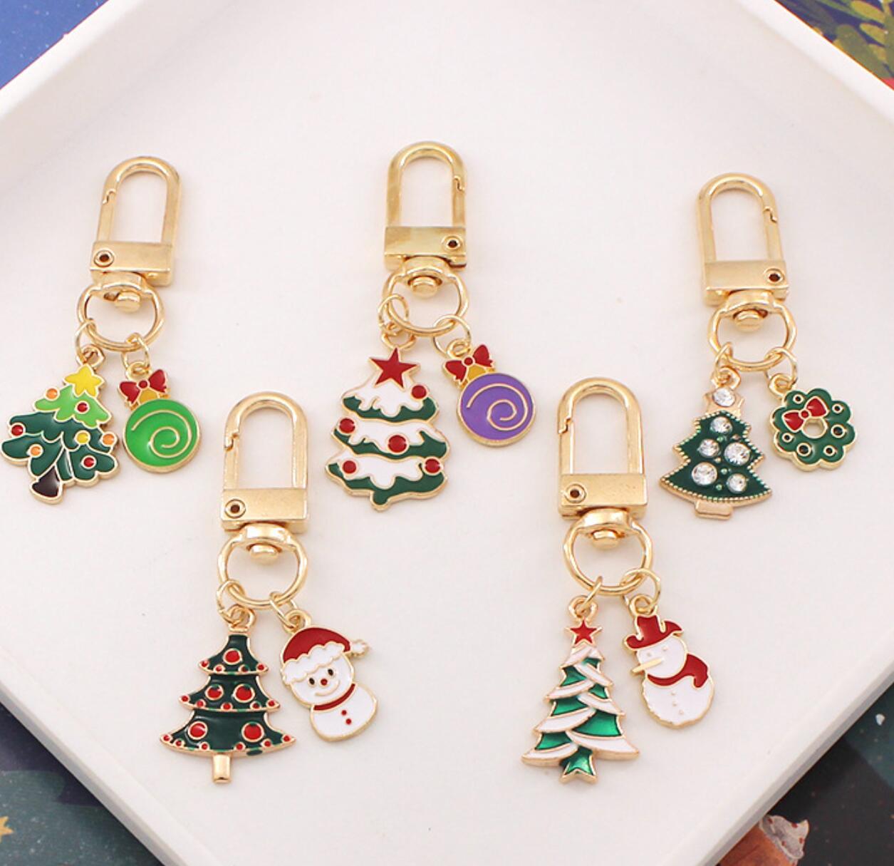 New Christmas Series Alloy Keychain