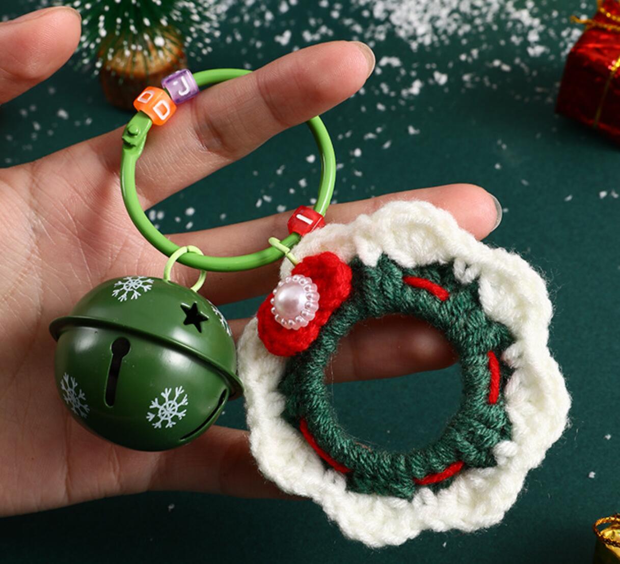 Handmade Plush Christmas Keychain
