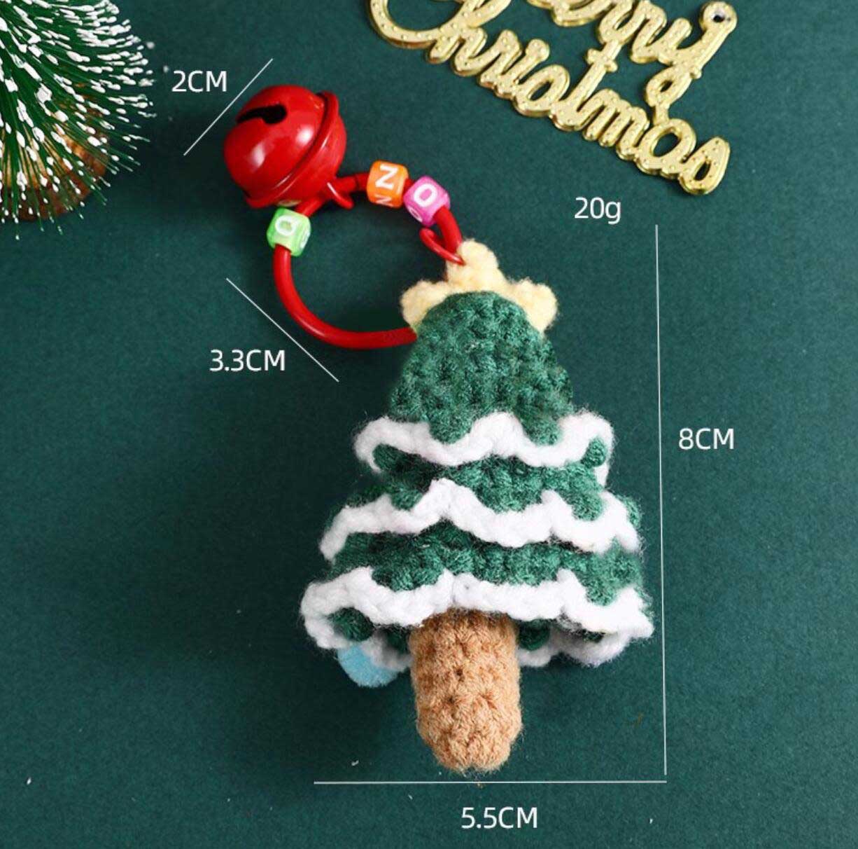 Handmade Plush Christmas Keychain