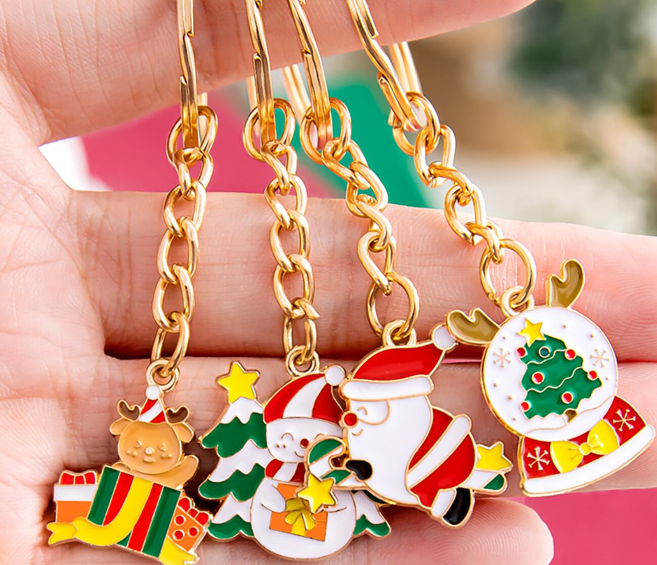 Christmas Alloy Keychain