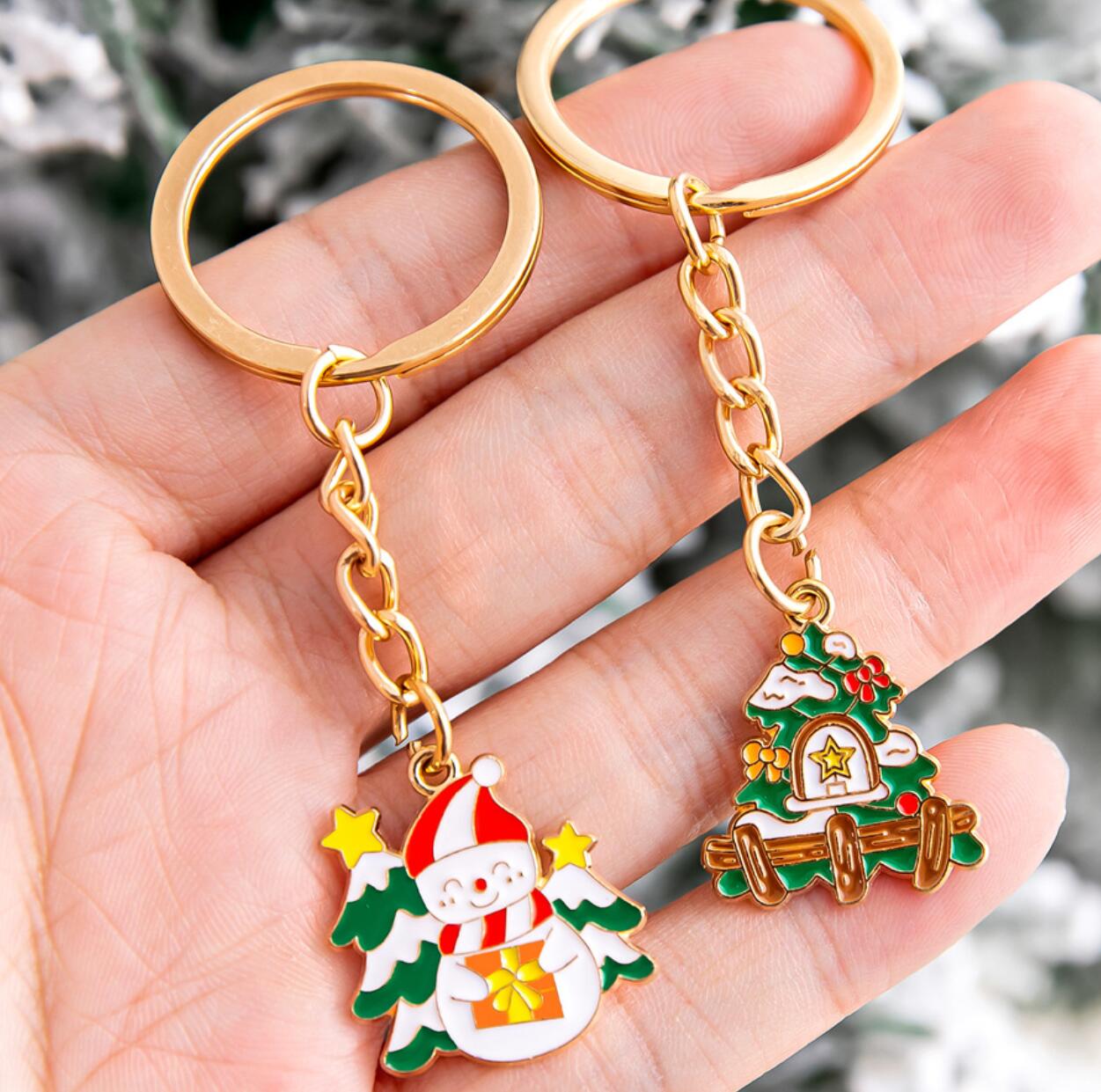 Christmas Alloy Keychain