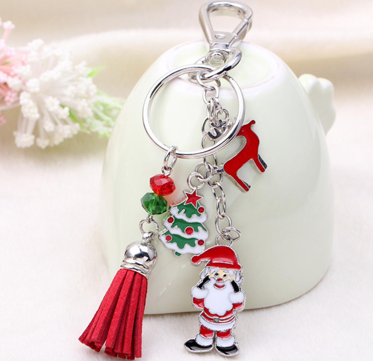 Santa Claus Christmas Tree Keychain