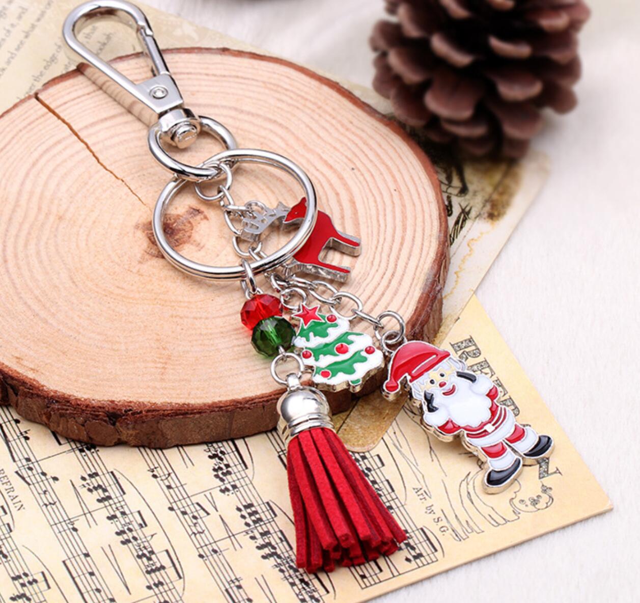 Santa Claus Christmas Tree Keychain