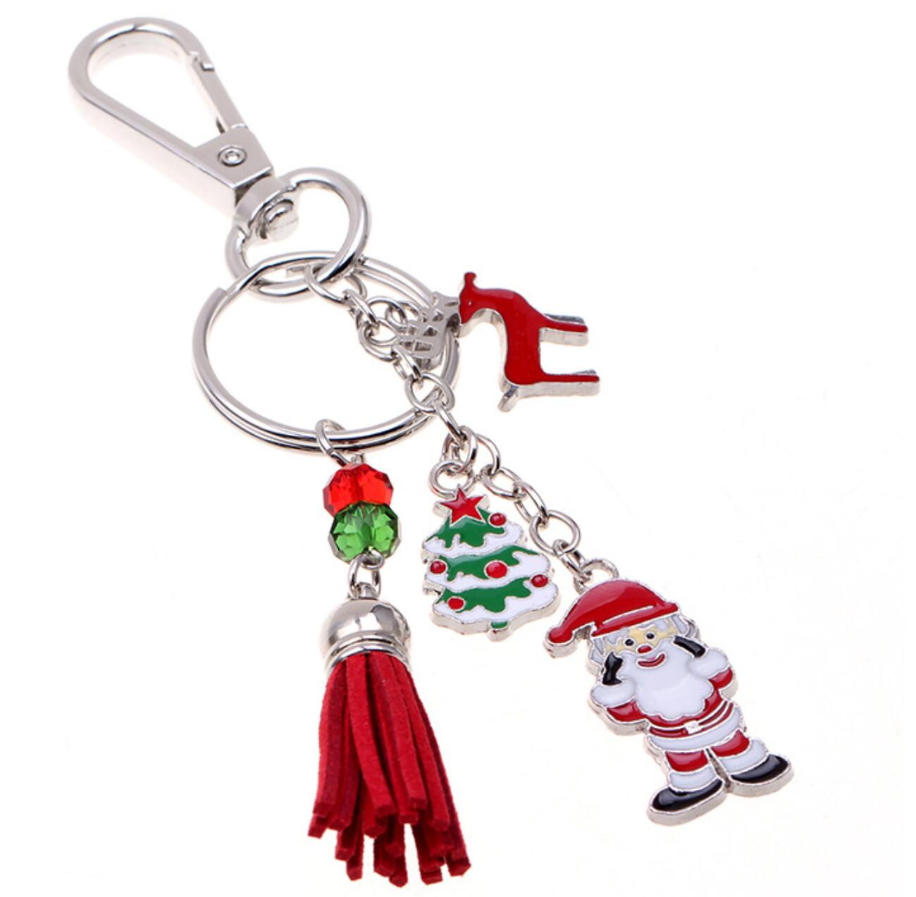 Santa Claus Christmas Tree Keychain