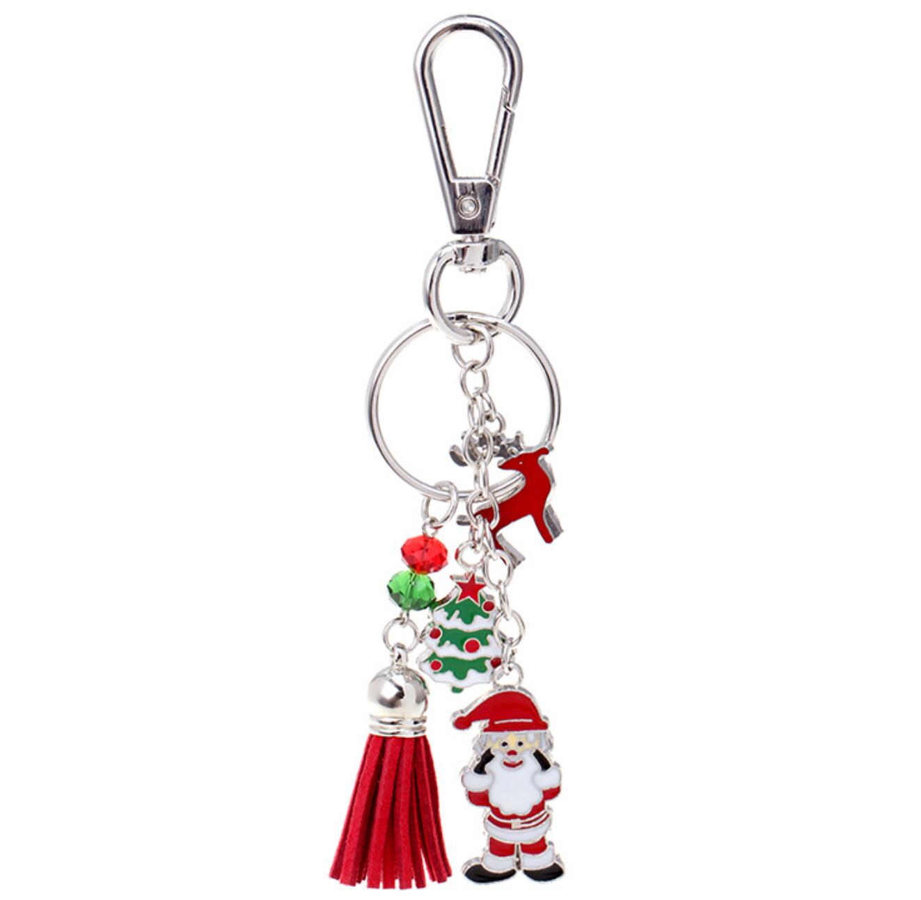 Santa Claus Christmas Tree Keychain