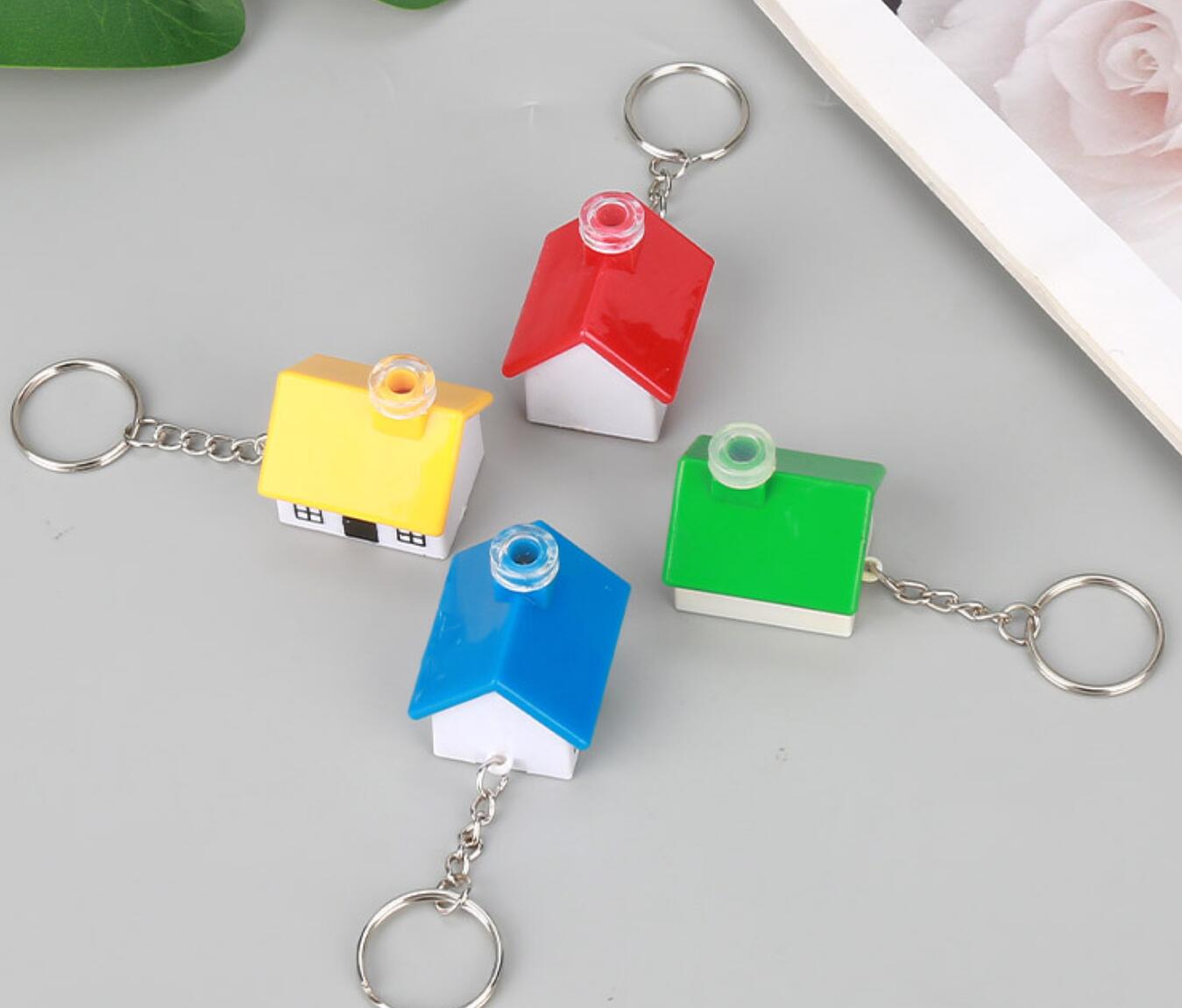 LED Mini House Keychain