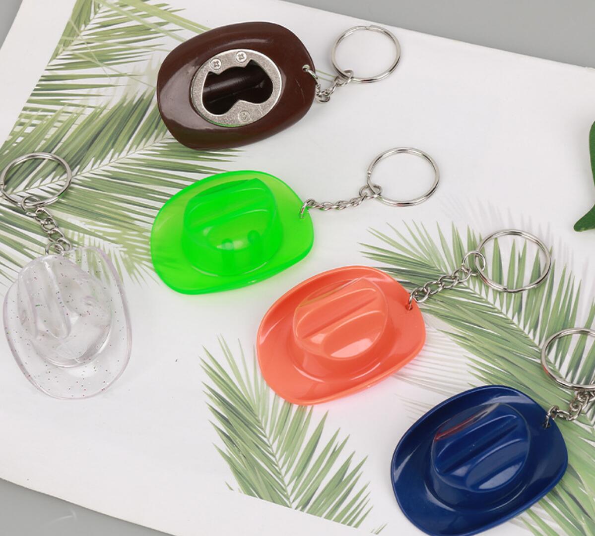 Cowboy Hat Bottle Opener Keychain